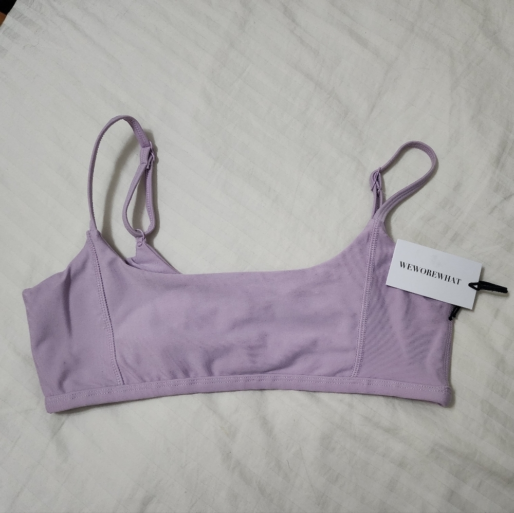 NWT WeWoreWhat Fair Orchid Cami Bra Top size Medium